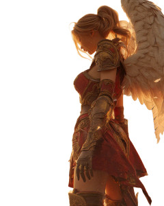 Beautiful Angel Portrait Vinyl Car Decal Sticker – Waterproof & UV-Resistant 8"