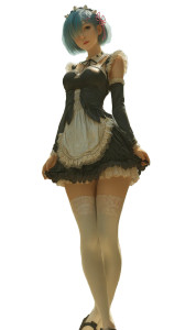 Rem In Fantasy Garden Vinyl Car Decal Sticker – Waterproof & UV-Resistant 8"