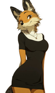 Friendly Anime Fox Vinyl Car Decal Sticker – Waterproof & UV-Resistant 8"