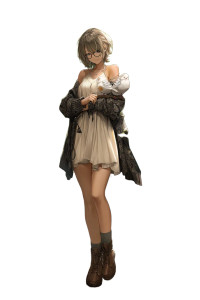 Anime Girl And Bird Vinyl Car Decal Sticker – Waterproof & UV-Resistant 8"