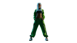 Futuristic Kung Fu Warrior Vinyl Car Decal Sticker – Waterproof & UV-Resistant 8"