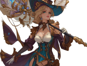 Cute Magician Fantasy Vinyl Car Decal Sticker – Waterproof & UV-Resistant 8"