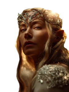 Galadriel Portrait Vinyl Car Decal Sticker – Waterproof & UV-Resistant 8"