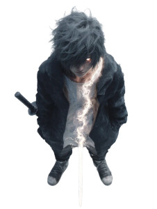 Mysterious Anime Swordsman V4 Vinyl Car Decal Sticker – Waterproof & UV-Resistant 8"