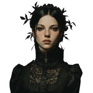 Gothic Portrait Art Vinyl Car Decal Sticker – Waterproof & UV-Resistant 8"