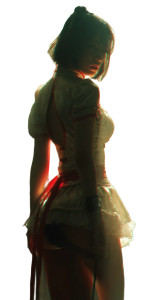 Demon Princess Knight V3 Vinyl Car Decal Sticker – Waterproof & UV-Resistant 8"