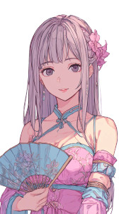 Kyoto Maiko Illustration Vinyl Car Decal Sticker – Waterproof & UV-Resistant 8"