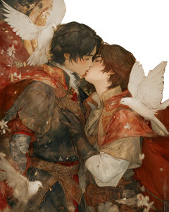 Fantasy Bl Kiss Vinyl Car Decal Sticker – Waterproof & UV-Resistant 8"