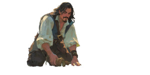 Rugged Pirate Servant Vinyl Car Decal Sticker – Waterproof & UV-Resistant 8"