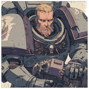 Space Marine V6 Vinyl Car Decal Sticker – Waterproof & UV-Resistant 8"