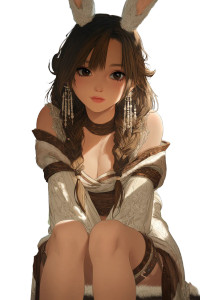 Goddess Of Hares Vinyl Car Decal Sticker – Waterproof & UV-Resistant 8"