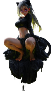 Neko Woman Vinyl Car Decal Sticker – Waterproof & UV-Resistant 