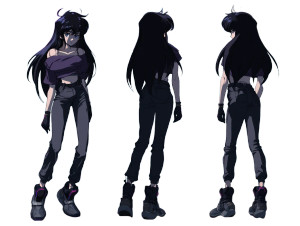 Cyberpunk Anime Girl V21 Vinyl Car Decal Sticker – Waterproof & UV-Resistant 8"