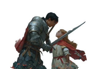 Heroic Knight Protection Vinyl Car Decal Sticker – Waterproof & UV-Resistant 8"