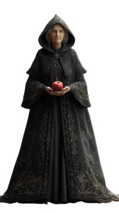 Elderly Witch Vinyl Car Decal Sticker – Waterproof & UV-Resistant 8"