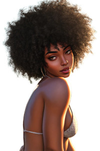 Afro-Latina Beach Portrait Vinyl Car Decal Sticker – Waterproof & UV-Resistant 8" Afro-Latina Beach Portrait Vinyl Car Decal Sticker – Waterproof & UV-Resistant 8"