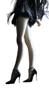 Anime Girl'S Legs Vinyl Car Decal Sticker – Waterproof & UV-Resistant 8"