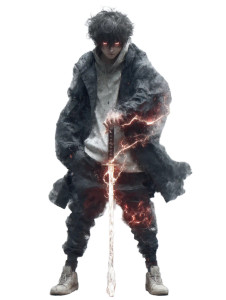 Mysterious Anime Swordsman V6 Vinyl Car Decal Sticker – Waterproof & UV-Resistant 8"