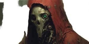 Tech Priest Closeup Vinyl Car Decal Sticker – Waterproof & UV-Resistant 8"