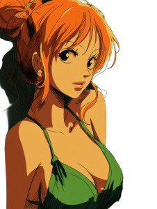 Nami One Piece V2 Vinyl Car Decal Sticker – Waterproof & UV-Resistant 8"