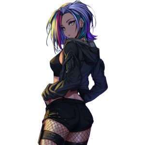 Cyberpunk Edgerunner Vinyl Car Decal Sticker – Waterproof & UV-Resistant 8"