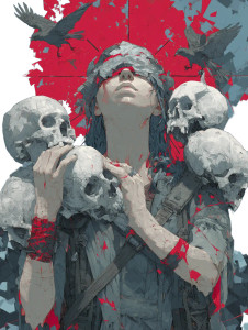 Graphic Skull Design Vinyl Car Decal Sticker – Waterproof & UV-Resistant 8"