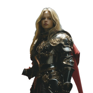 Medieval Paladin Portrait Vinyl Car Decal Sticker – Waterproof & UV-Resistant 8"