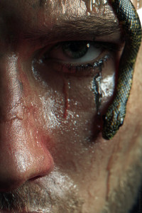 Melting Man Portrait Vinyl Car Decal Sticker – Waterproof & UV-Resistant 8"