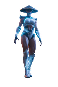 Thunder Goddess Vinyl Car Decal Sticker – Waterproof & UV-Resistant 8"