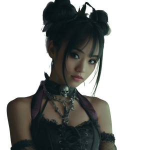 Goth Asian Necromancer Vinyl Car Decal Sticker – Waterproof & UV-Resistant 8"