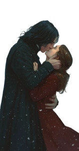Snape Kisses Hermione V4 Vinyl Car Decal Sticker – Waterproof & UV-Resistant 8"