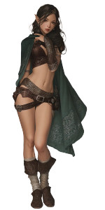 Elf Girl Warrior V2 Vinyl Car Decal Sticker – Waterproof & UV-Resistant 8"