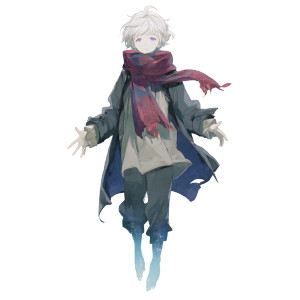 Ghostly Anime Boy Vinyl Car Decal Sticker – Waterproof & UV-Resistant 8"