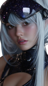 Cosmic Anime Princess Vinyl Car Decal Sticker – Waterproof & UV-Resistant 8"