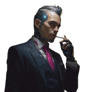 Cyberpunk Executive Vinyl Car Decal Sticker – Waterproof & UV-Resistant 8" Cyberpunk Executive Vinyl Car Decal Sticker – Waterproof & UV-Resistant 8"