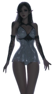 Dark Elven Angel V2 Vinyl Car Decal Sticker – Waterproof & UV-Resistant 8"