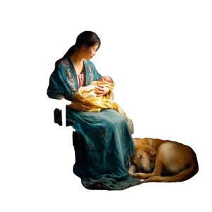 Mother And Newborn Vinyl Car Decal Sticker – Waterproof & UV-Resistant 8" Mother And Newborn Vinyl Car Decal Sticker – Waterproof & UV-Resistant 8"
