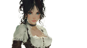 Victorian Lady Portrait V6 Vinyl Car Decal Sticker – Waterproof & UV-Resistant 8"