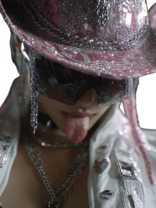 Cyberpunk Vampire Cowgirl Vinyl Car Decal Sticker – Waterproof & UV-Resistant 8"