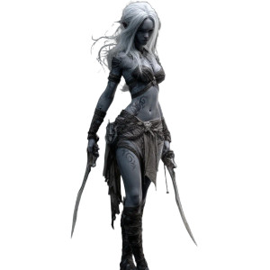 Shadowfell Assassin Vinyl Car Decal Sticker – Waterproof & UV-Resistant 8"