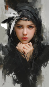 Fantasy Princess Portrait Vinyl Car Decal Sticker – Waterproof & UV-Resistant 8"