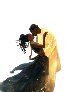 Divine Cosmic Embrace Vinyl Car Decal Sticker – Waterproof & UV-Resistant 8"