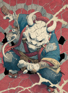 God-Mode Yokai Vinyl Car Decal Sticker – Waterproof & UV-Resistant 8"