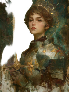 Knight Freya Foxglove Vinyl Car Decal Sticker – Waterproof & UV-Resistant 8"