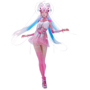 Cyber Songstress Vinyl Car Decal Sticker – Waterproof & UV-Resistant 8"