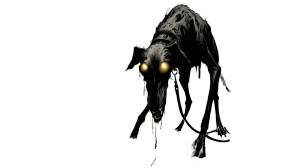 Ghostly Skeletal Dog Vinyl Car Decal Sticker – Waterproof & UV-Resistant 8"