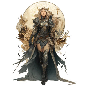 Lunar Sorceress Plate Vinyl Car Decal Sticker – Waterproof & UV-Resistant 8"