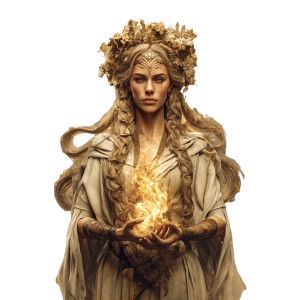 Ancient Pagan Queen Vinyl Car Decal Sticker – Waterproof & UV-Resistant 8"