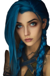 Jinx Chaos Vinyl Car Decal Sticker – Waterproof & UV-Resistant 8"