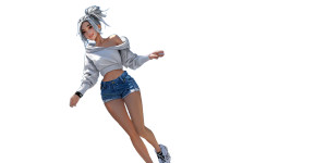 Cheerful Korean Jett V2 Vinyl Car Decal Sticker – Waterproof & UV-Resistant 8"